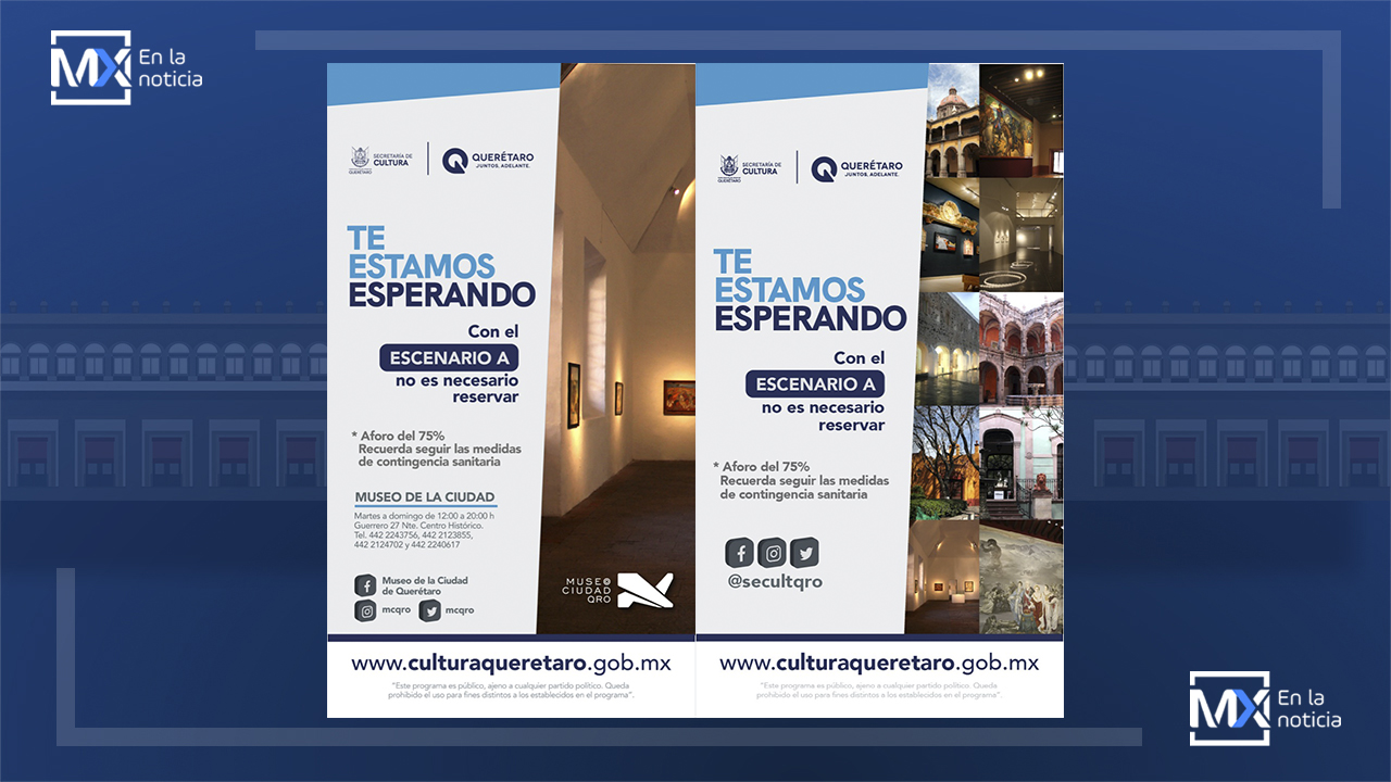 Invita Secretaría de Cultura a disfrutar teatros, museos y galerías que con Escenario A podrán tener hasta 75% de ocupación
