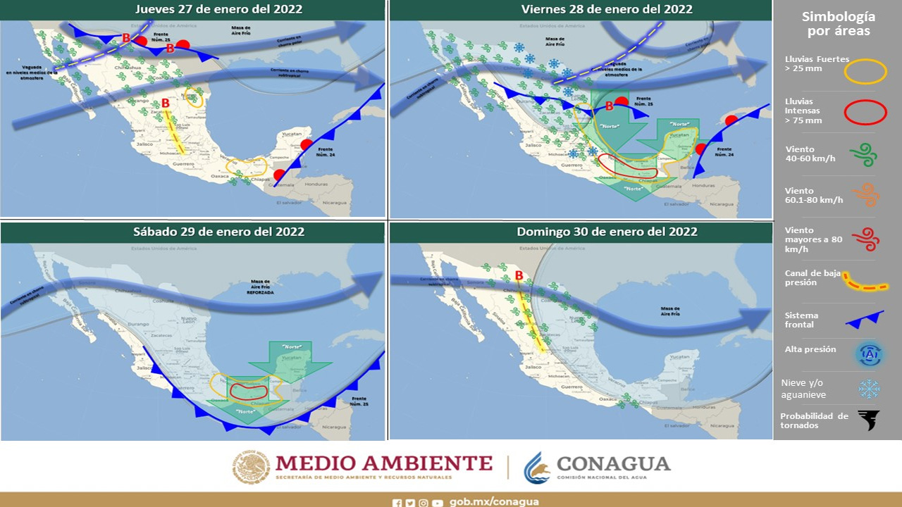 Emite Protección Civil Estatal aviso preventivo por bajas temperaturas vientos y posible caída de nieve y agua nieve en la entidad de el Estado de Chihuahua