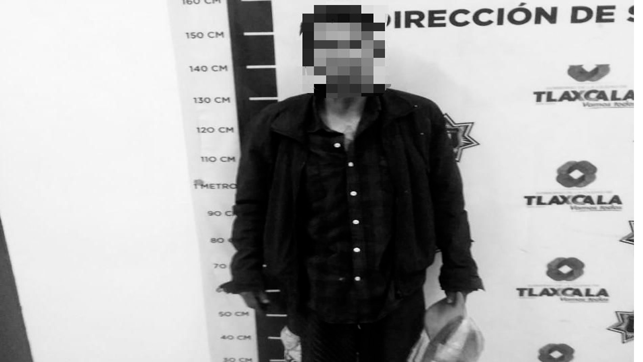 Capturan a sujeto por alterar el orden y descubren que tiene orden de aprehensión vigente en el Estado de Tlaxcala