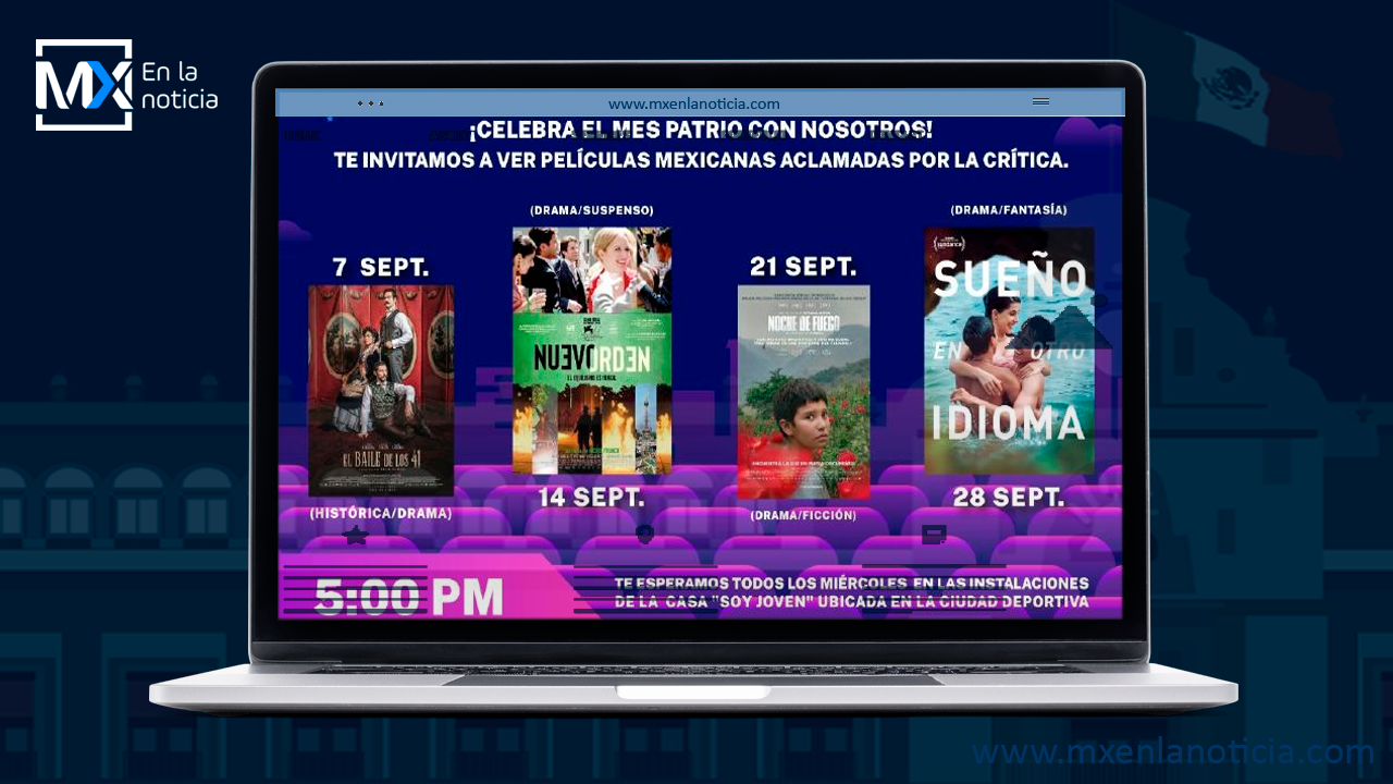Celebra Instituto Chihuahuense de la Juventud mes patrio con funciones de cine Mexicano