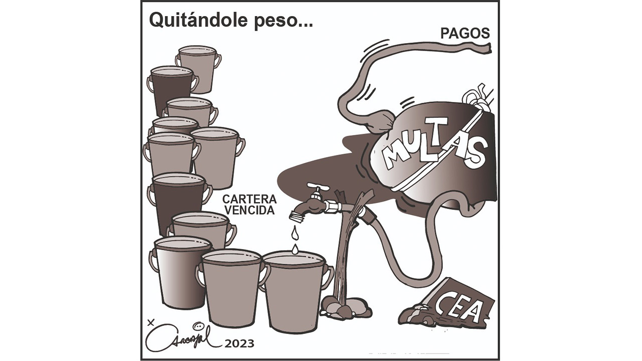 Quitántole peso...
