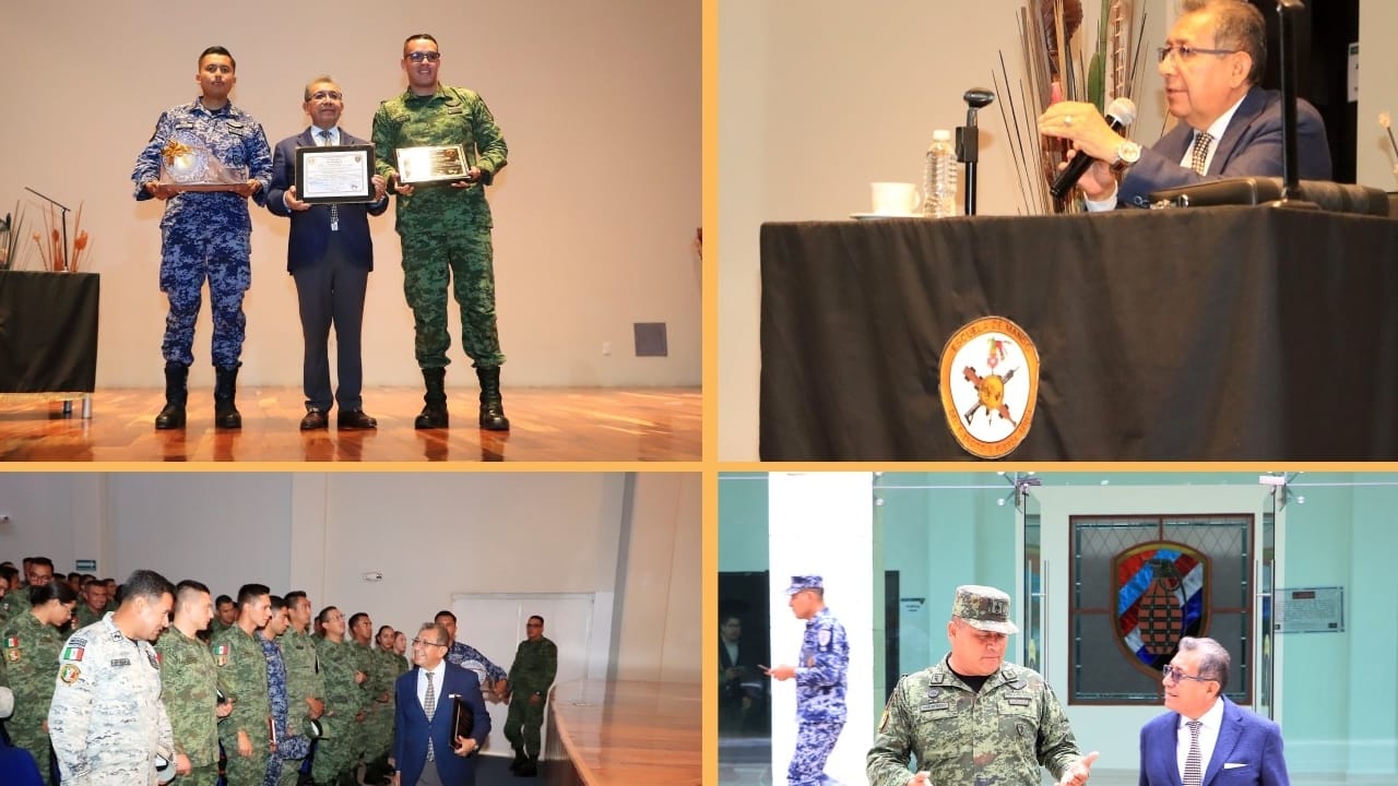 Presentó Rector modelo educativo de la UATx en Escuela de Mando del Ejército y Fuerza Aérea