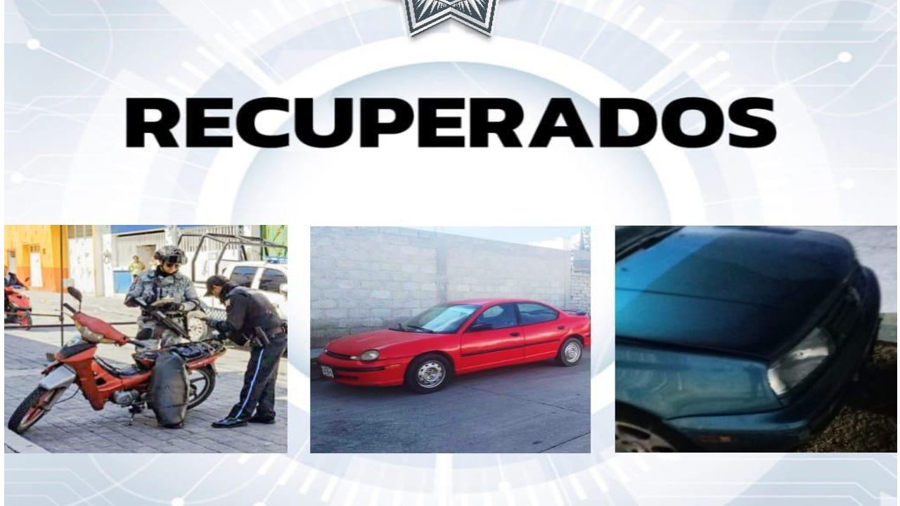 Policía municipal de Huamantla logra semana exitosa en la recuperación de vehículos con reporte de robo