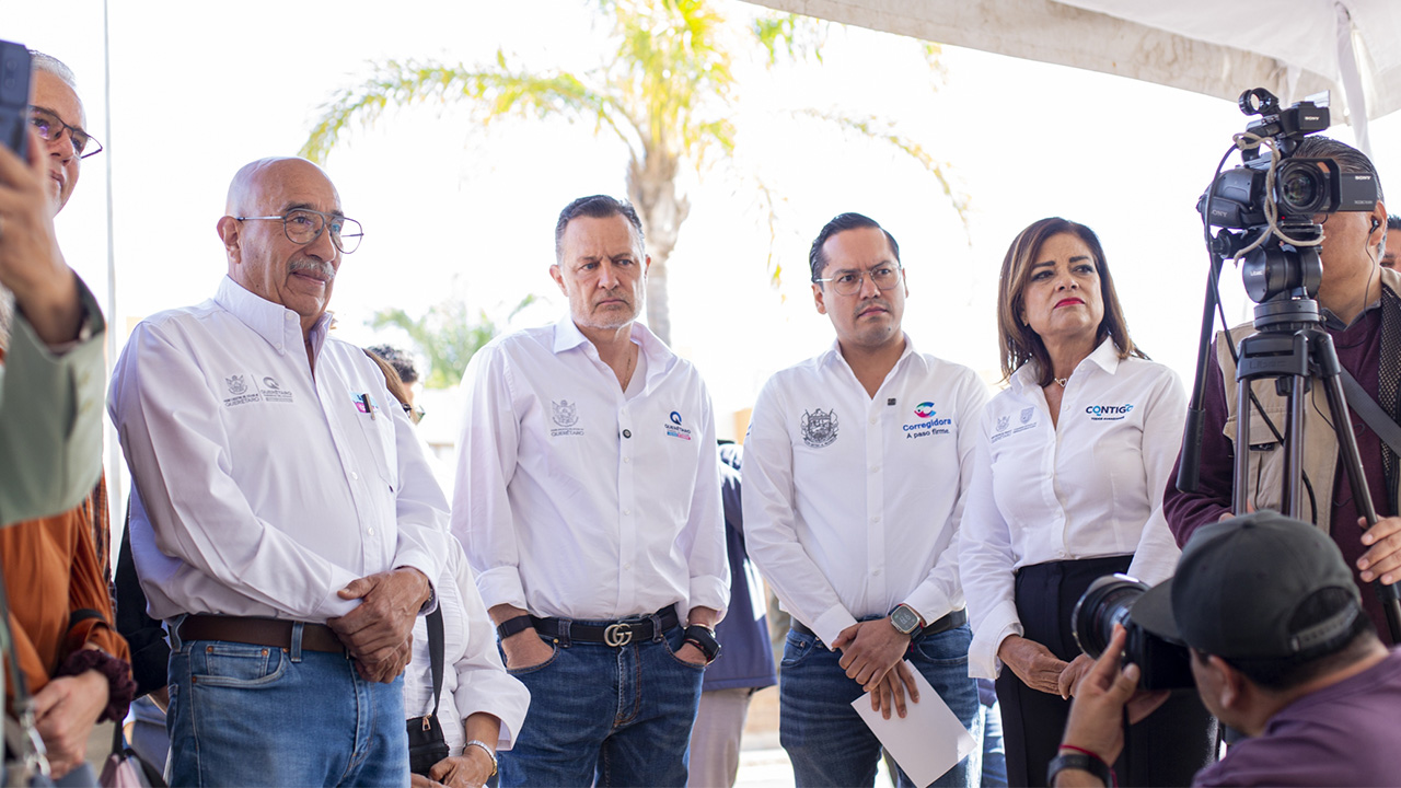 Entregan Mauricio Kuri y Chepe Guerrero obra en el fraccionamiento Puerta Real