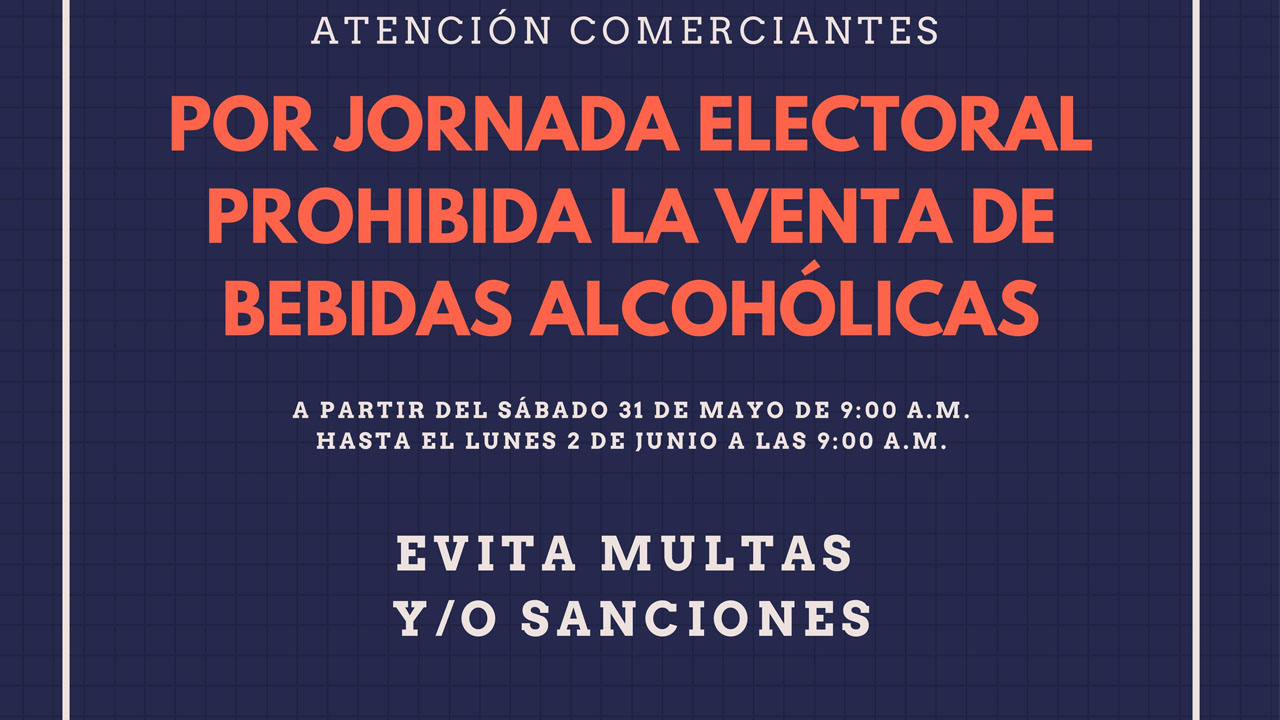 Gobierno Municipal de Ixtenco aplicará Ley Seca durante jornada electoral