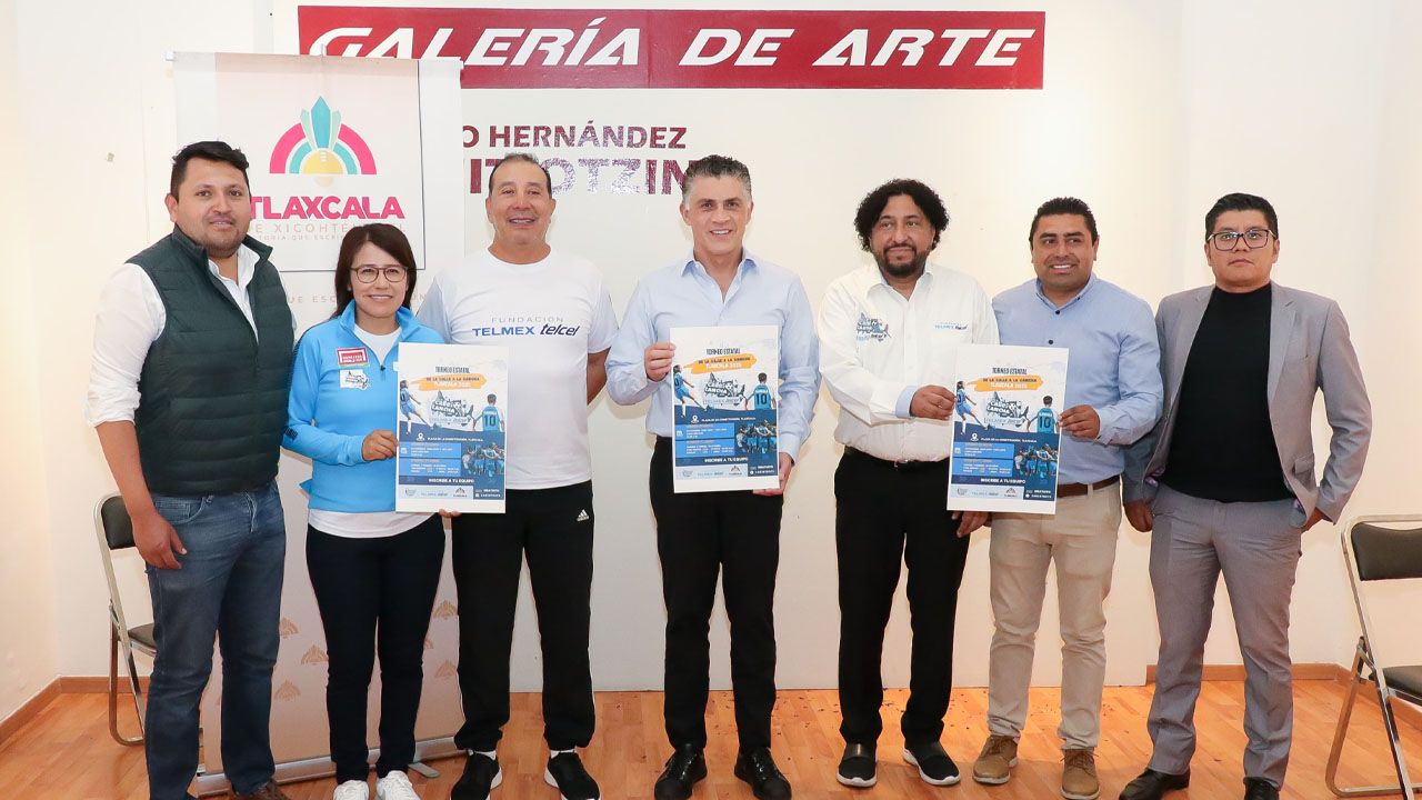 Respaldo total al deporte en Tlaxcala Capital, presenta el Presidente Alfonso Sánchez el Torneo Street Soccer