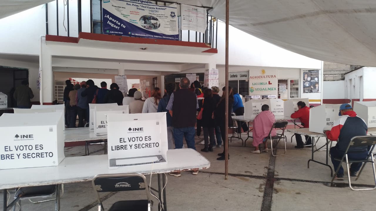 Chiautempan sale a votar