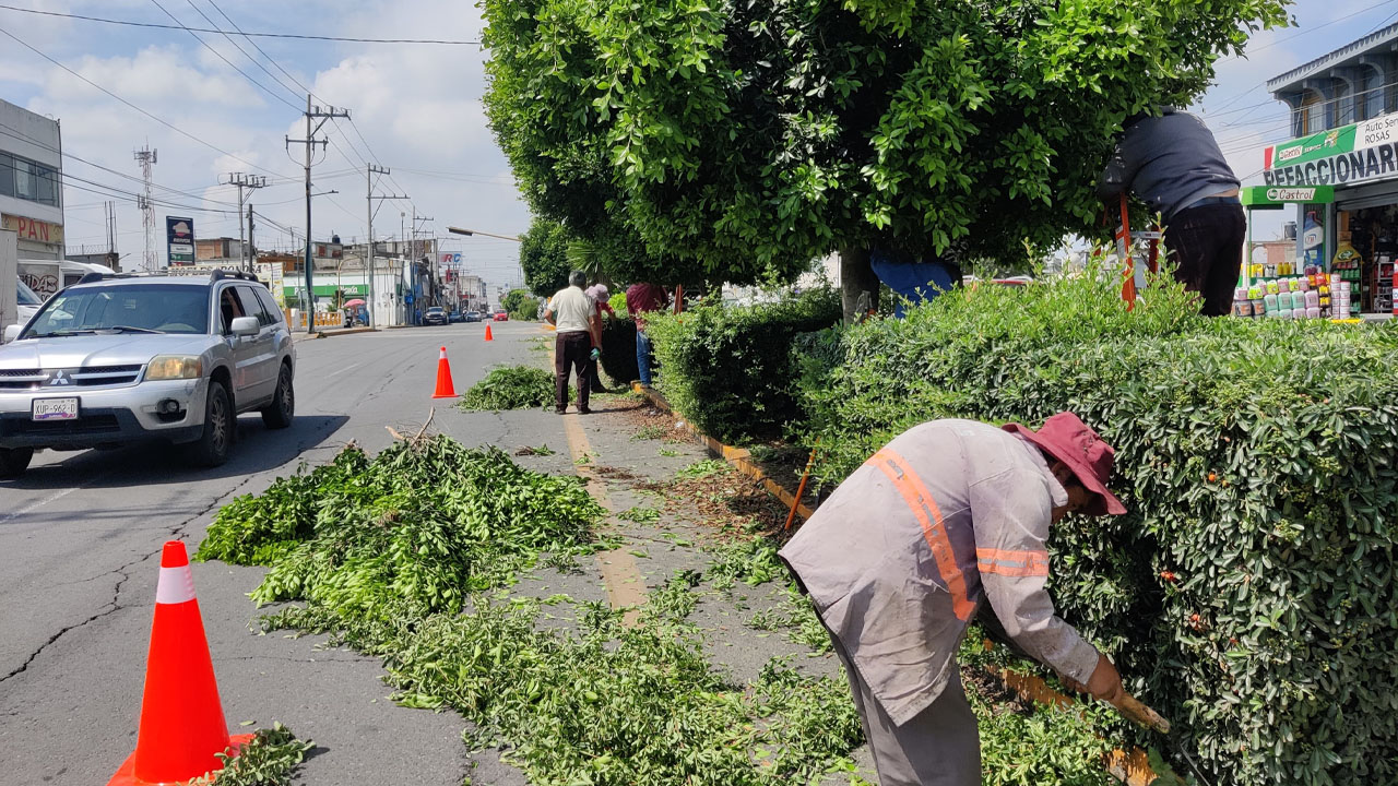 Chiautempan promueve el programa "Senderos Seguros" con acciones en el bulevar Santa Ana - San Pablo