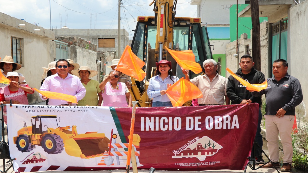 Inicia rehabilitación de la calle 5 Sur en Ixtenco; vecinos agradecen respuesta a una demanda histórica