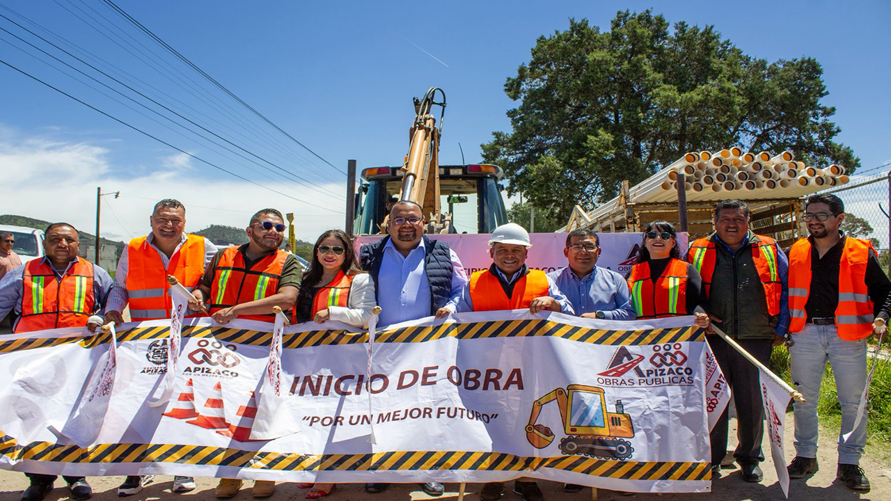 Inicia Ayuntamiento de Apizaco obras de infraestructura hídrica en Loma Florida y San Luis Apizaquito