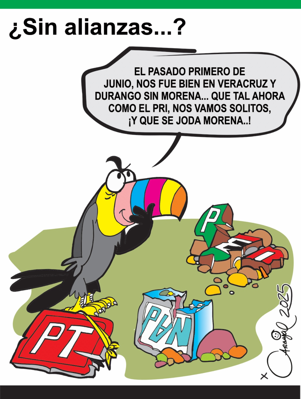 ¿Sin alianza..?