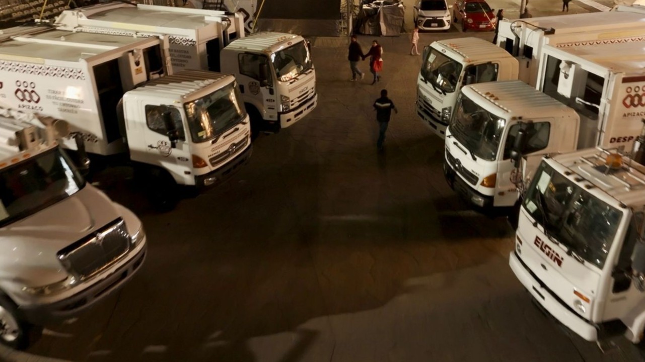 Renueva y refuerza Javier Rivera Bonilla el parque vehicular de servicios municipales en Apizaco