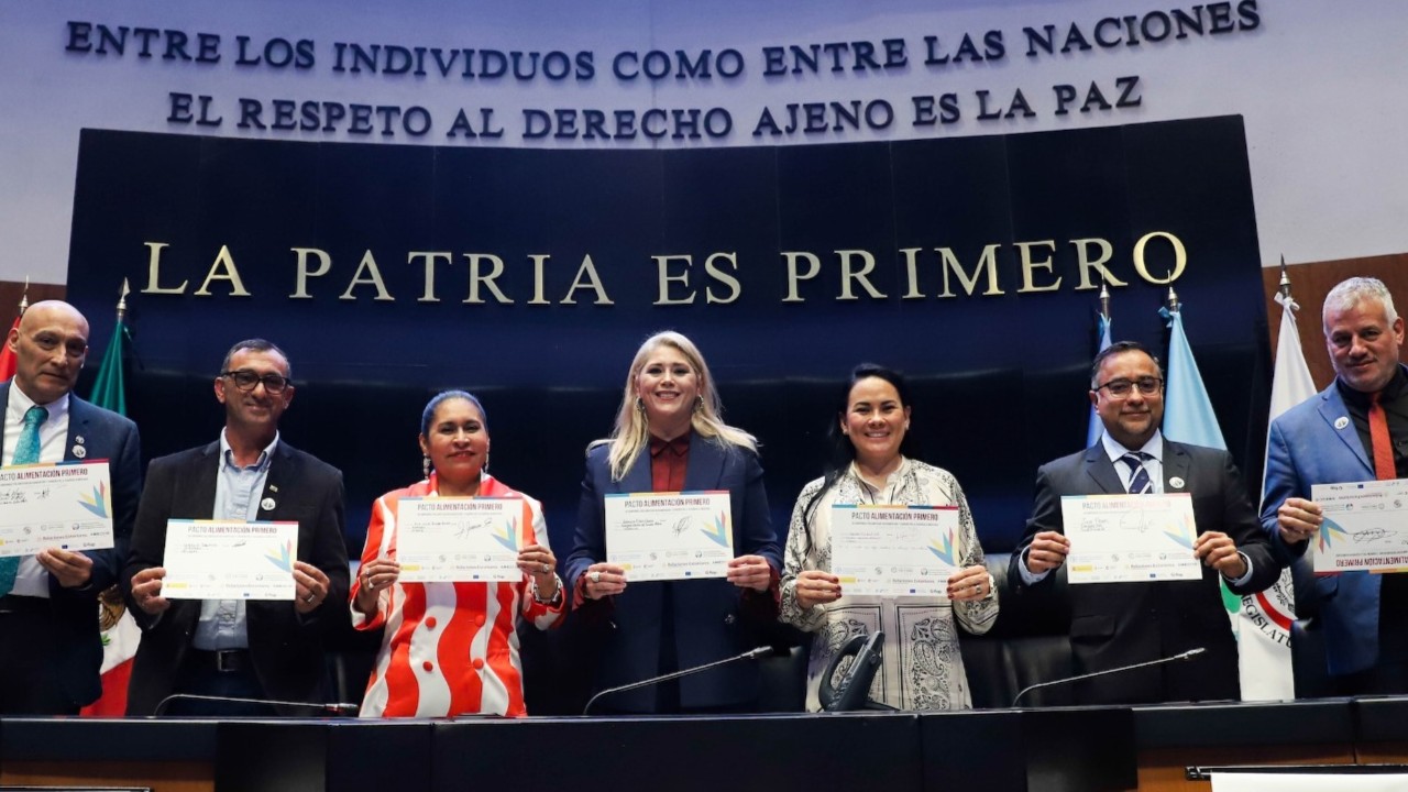 Firman legisladores de Iberoamérica, Latinoamérica y el Caribe el “Pacto Alimentación Primero”