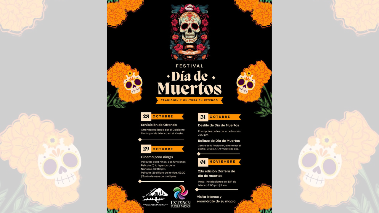 Ixtenco celebra la vida y la tradición con su Festival de Día de Muertos