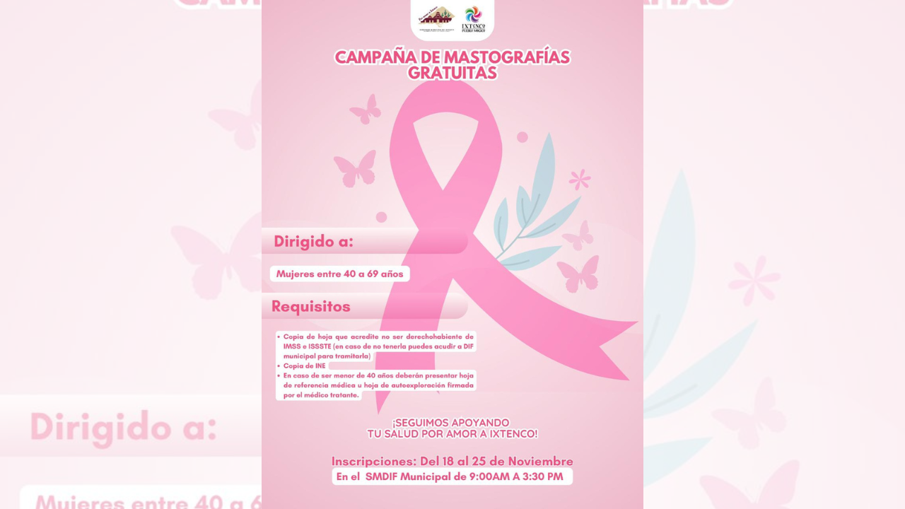 Ixtenco impulsa la salud preventiva de las mujeres con la Campaña de Mastografías Gratuitas