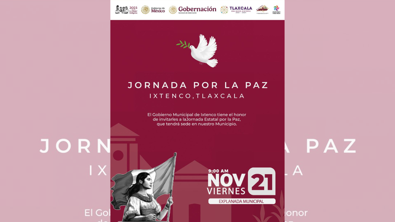 Ixtenco sede de la Jornada de Paz con más de 18 dependencias estatales y federales