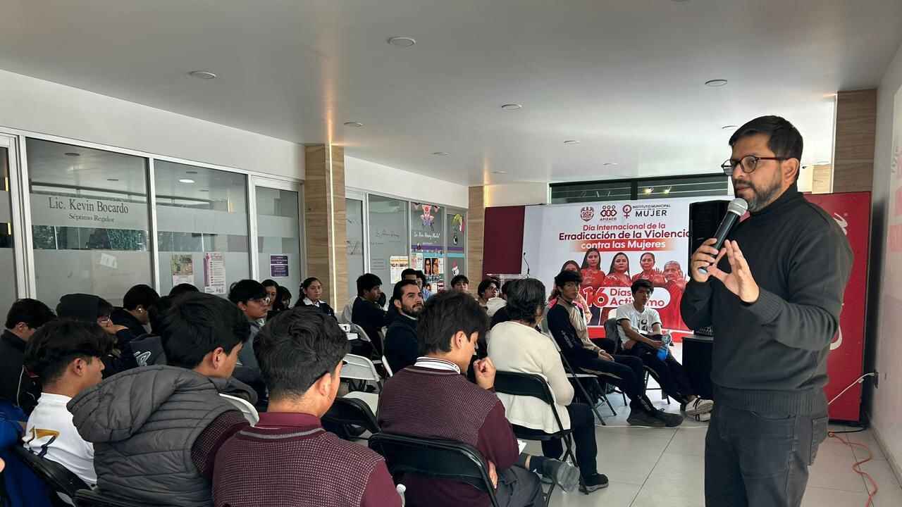 Javier Rivera refrenda su compromiso con la erradicación de la violencia y la equidad de género en Apizaco