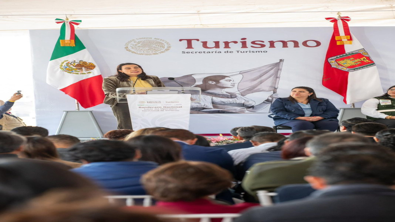 Josefina Rodríguez, secretaria de Turismo, da banderazo en Tlaxcala a estrategia vacacional para garantiza viajes seguros