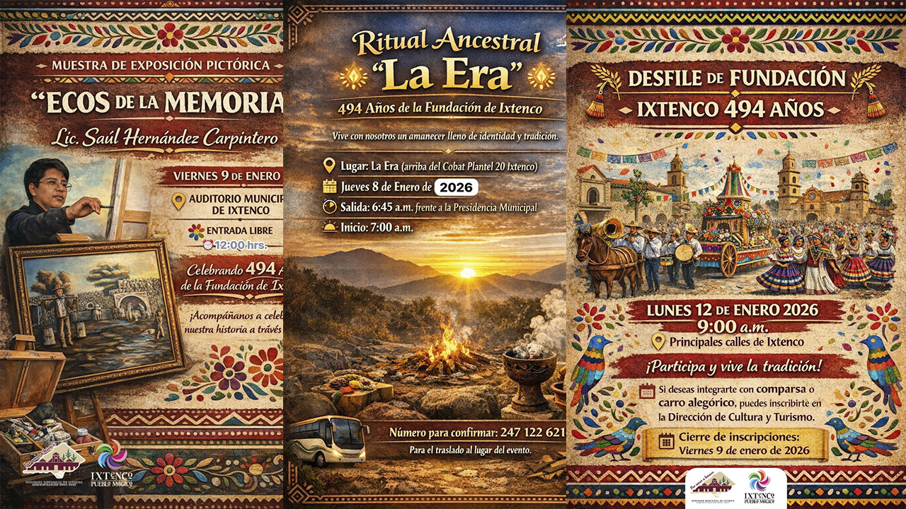 Ixtenco celebra 494 años de historia con actividades culturales y tradicionales
