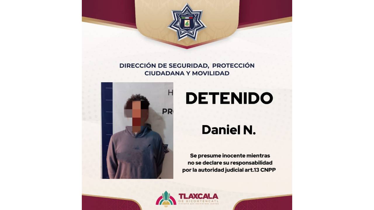 Protege policía municipal de Tlaxcala a mujer luego de que su ex pareja intentó irrumpir en su domicilio