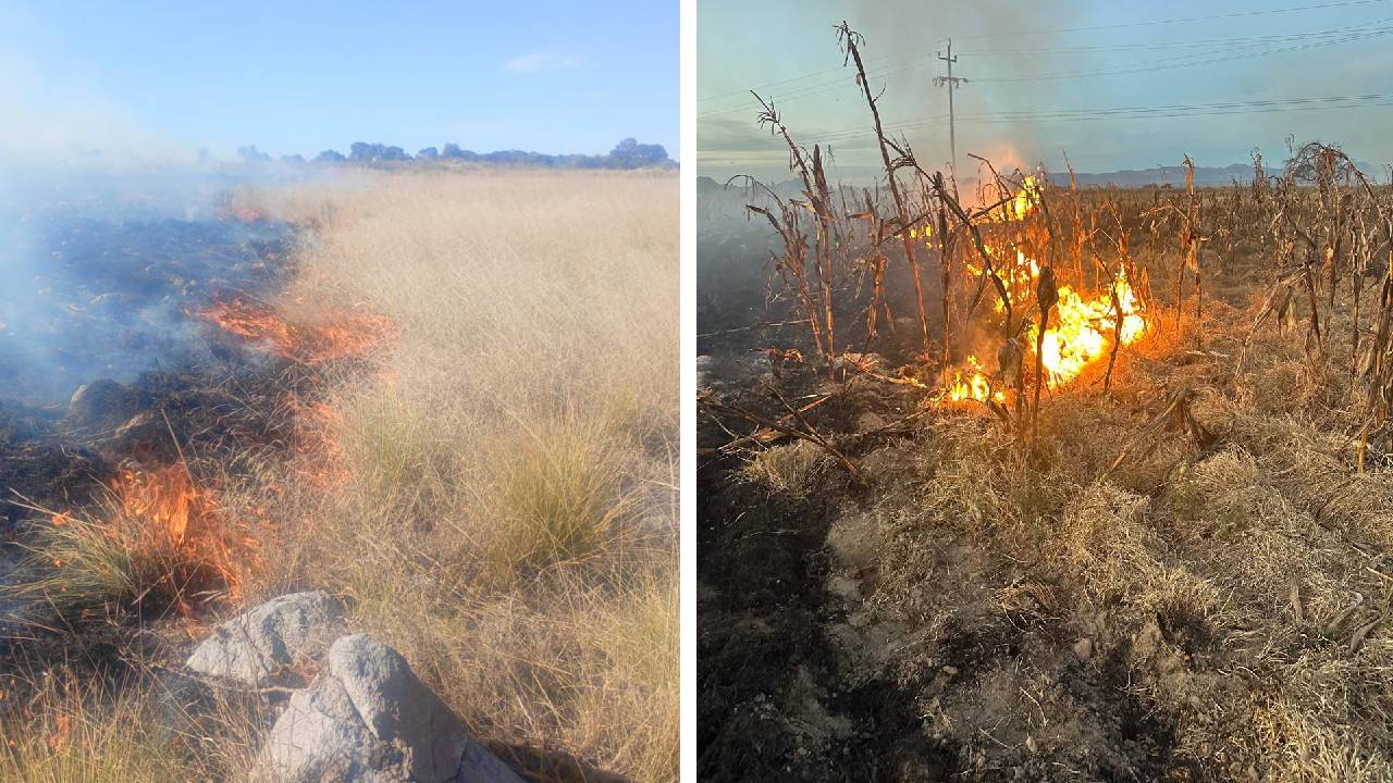 Protección Civil atiende y sofoca seis incendios en el municipio de Ixtenco
