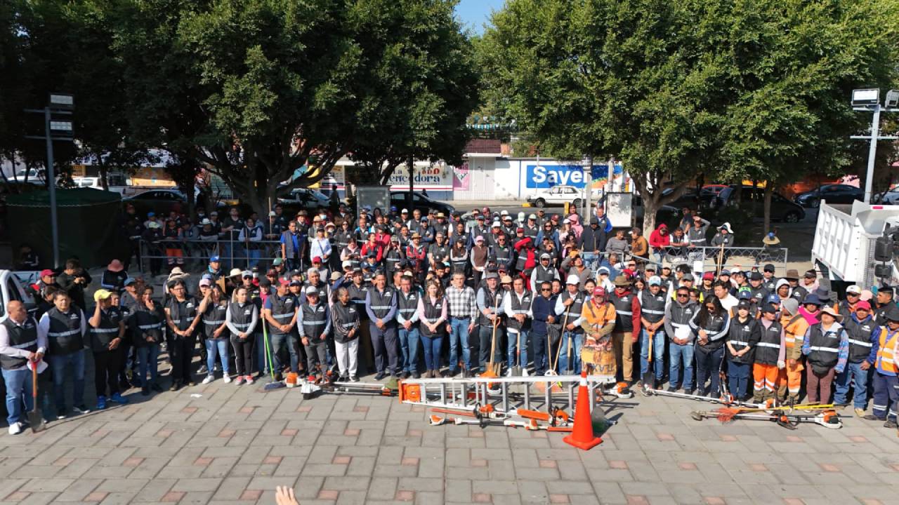 Alcalde Alfonso Sánchez García encabeza macrofaena en Acuitlapilco para continuar con el rescate de la ciudad