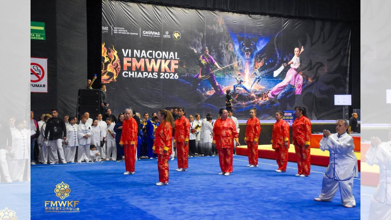 Presidente Alfonso Sánchez García reconoce a deportistas Tlaxcaltecas que representan al estado en nacional de Wushu Jung Fu
