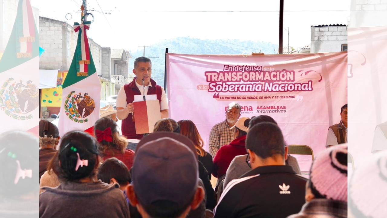 Alfonso Sánchez García lleva información de la 4T y Morena a Huamantla y Tequexquitla