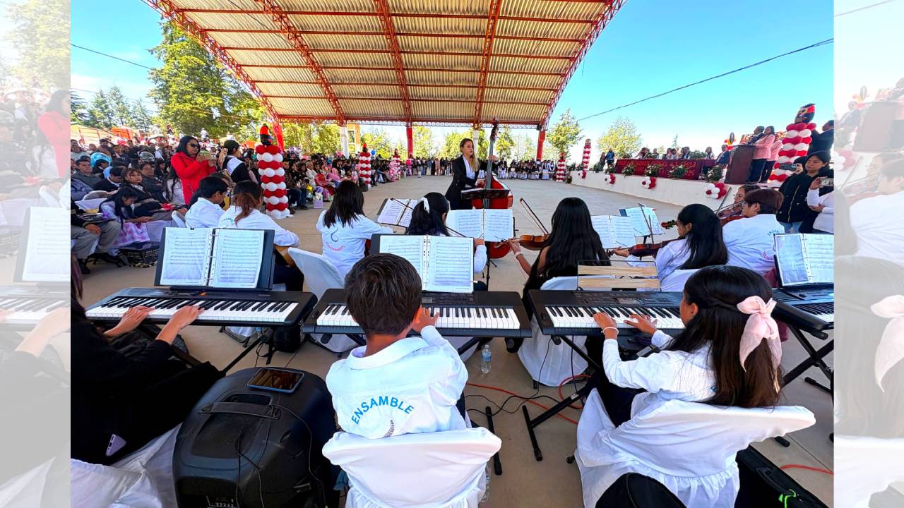 Con gran respuesta, ayuntamiento de Tlaxcala lleva concierto a comunidad educativa de Terrenate