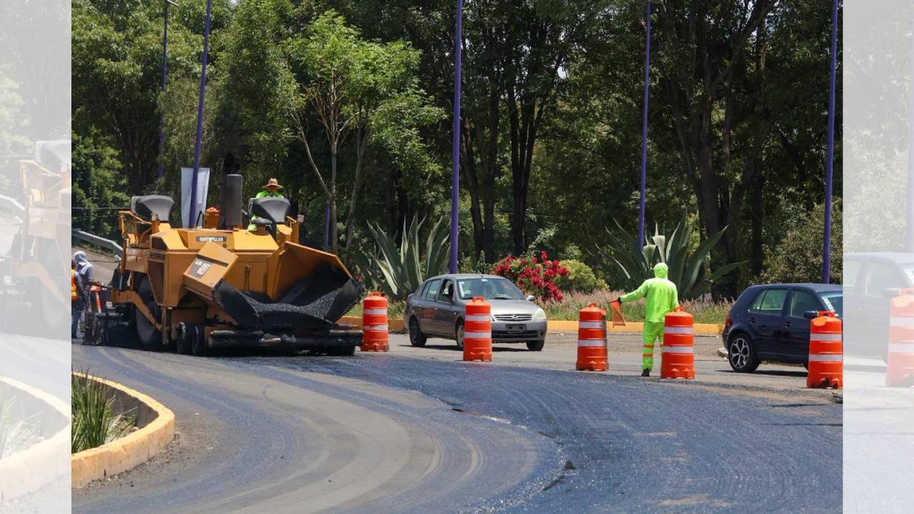 Obras de reencarpetamiento aplican cierres y desvíos en Totolac