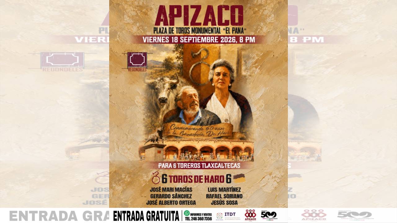 Apizaco será sede de una gran celebración taurina