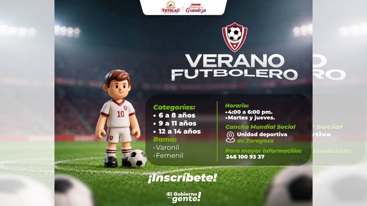¡Llegó el verano futbolero en Totolac!