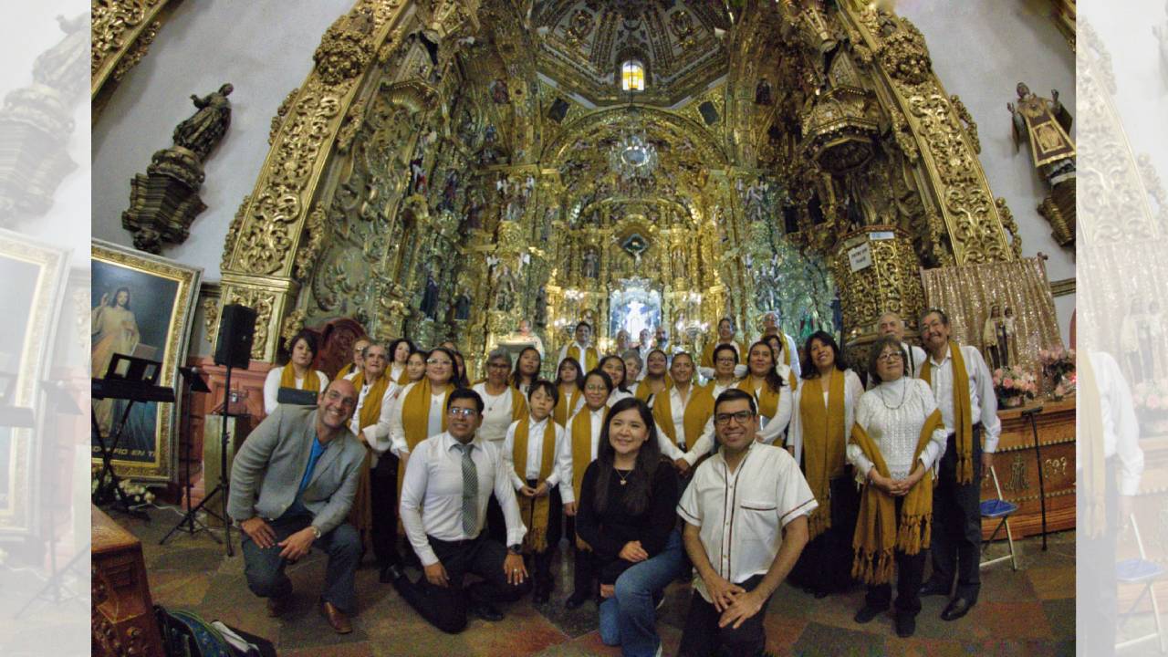 El coro de la ciudad de Tlaxcala inaugura con éxito la Temporada Coral de Verano en la Basílica de Ocotlán