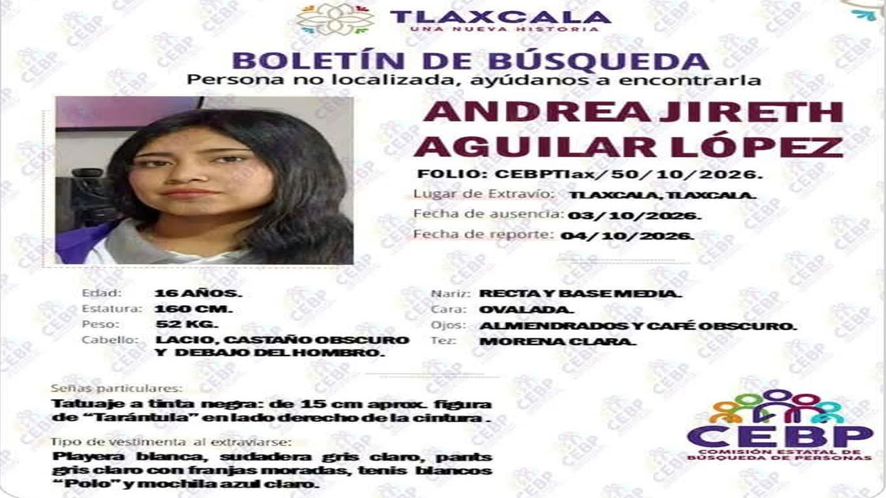 Atiende Policía de la Capital reporte sobre adolescente no localizada